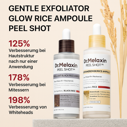 Dr. Melaxin – Rice Peel Shot Duo | Glow & Hautstruktur